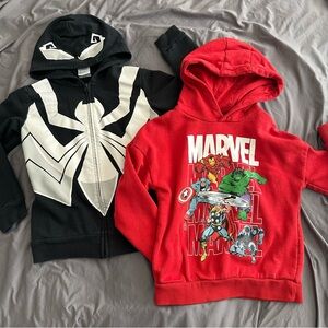 Bundle of Two Kids Marvel Hoodies